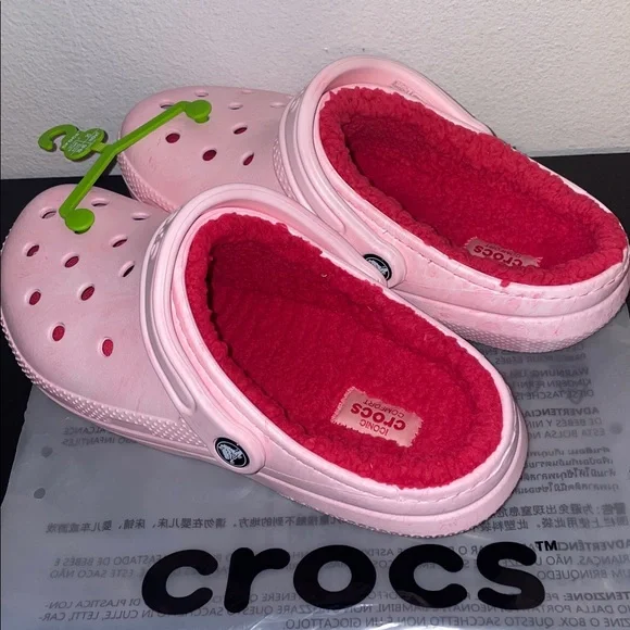 CROCS Classic Watercolor Marbled Lined Clog - Picture 2 of 11